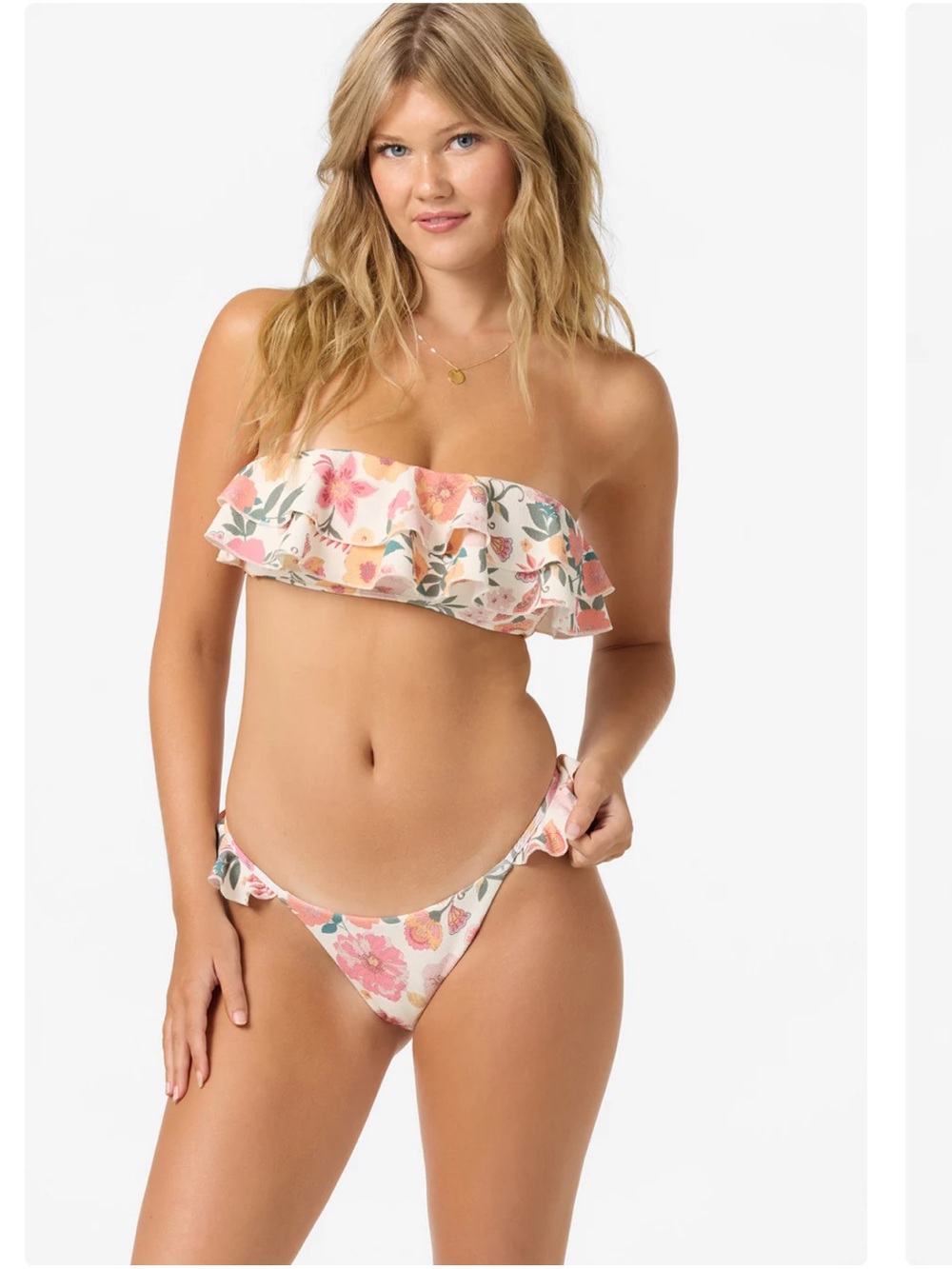 O’Neill Bikini Set Camellia Floral Diaz Top Jalisco Bottom New with Tags XS